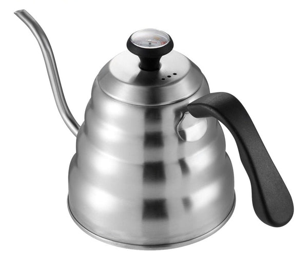 1L/1.2L Drip Kettle Thermometer Pour Over Coffee